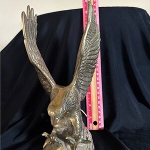 Elegant Bronze Eagle Sculpture